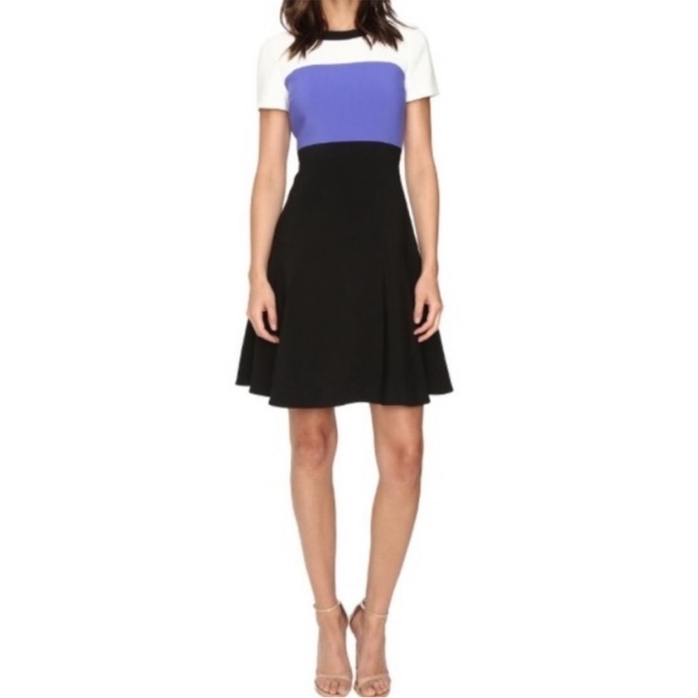 Kate Spade Black and Blue Colorblock Dress